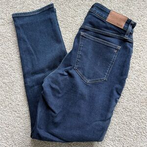 Madewell Dark Blue Straight Leg Jeans